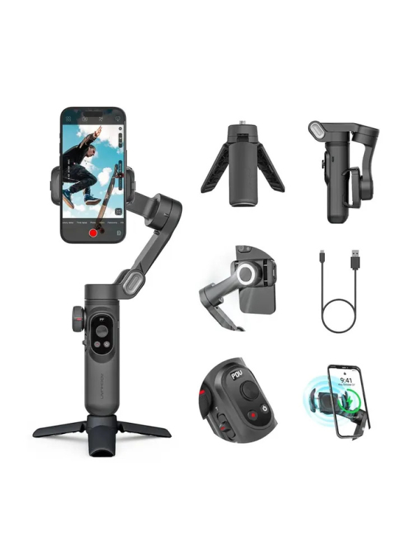 Купить Стабилизатор для телефона AOCHUAN SMART XPRO Black-7.jpg